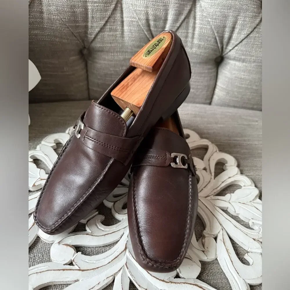 Allen Edmonds Martin Brown Leather Loafers Shoes Men’s 10.5